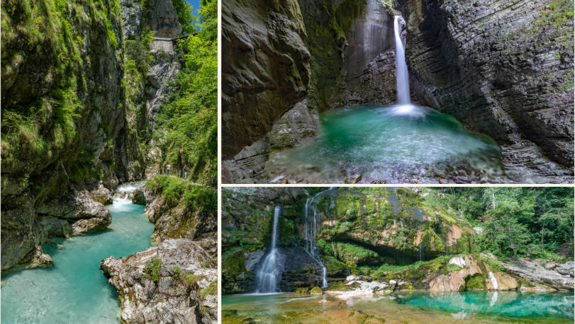 Slowenien - Tolminka Klamm, Kozjak & Virje Wasserfall