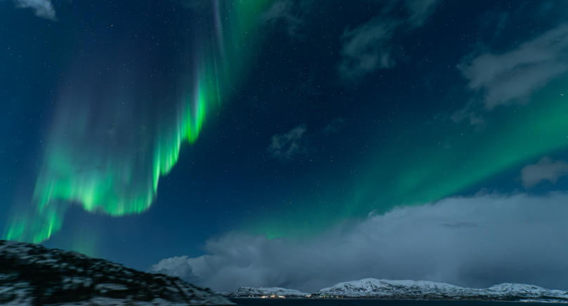 Polarlichtbeobachtung an Bord der MS Polarlys/Hurtigruten