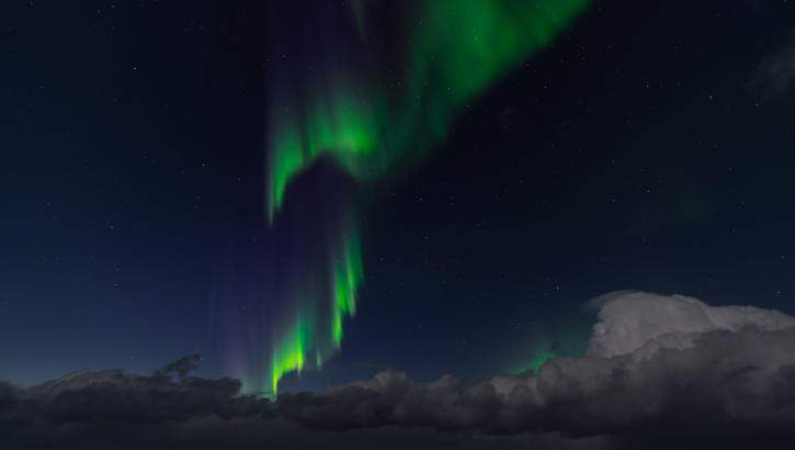 Polarlichtbeobachtung an Bord der MS Polarlys/Hurtigruten