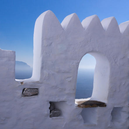 Amorgos - Zinnen vom Kloster Panagia Chozoviotissa