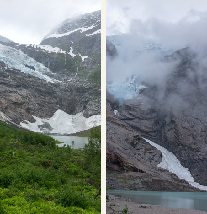 Gletscherzungen des Jostedalsbreen