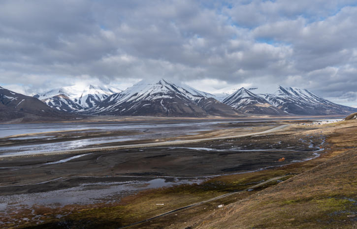 Landschaft bei Longyearbyen