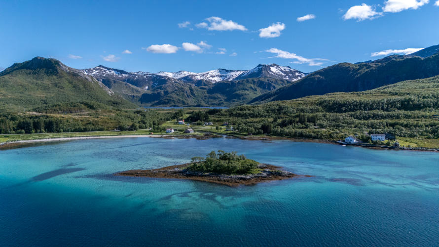 Blick auf Finnsaeter - Senja